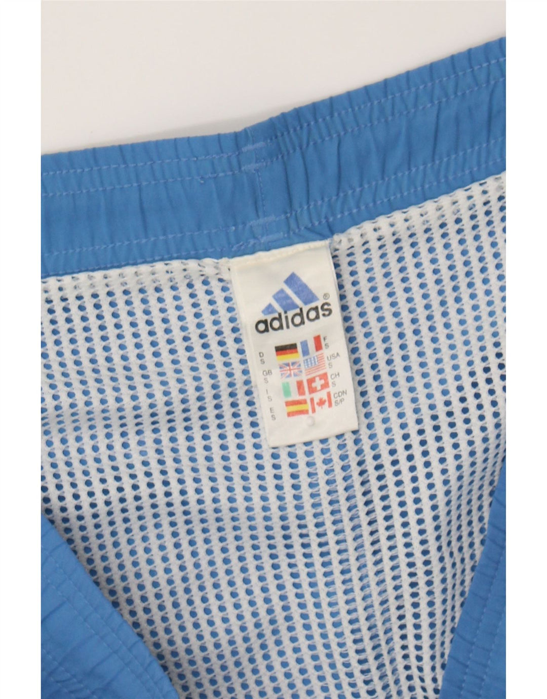 ADIDAS Mens Swimming Shorts Small Blue Vintage Adidas and Second-Hand Adidas from Messina Hembry 