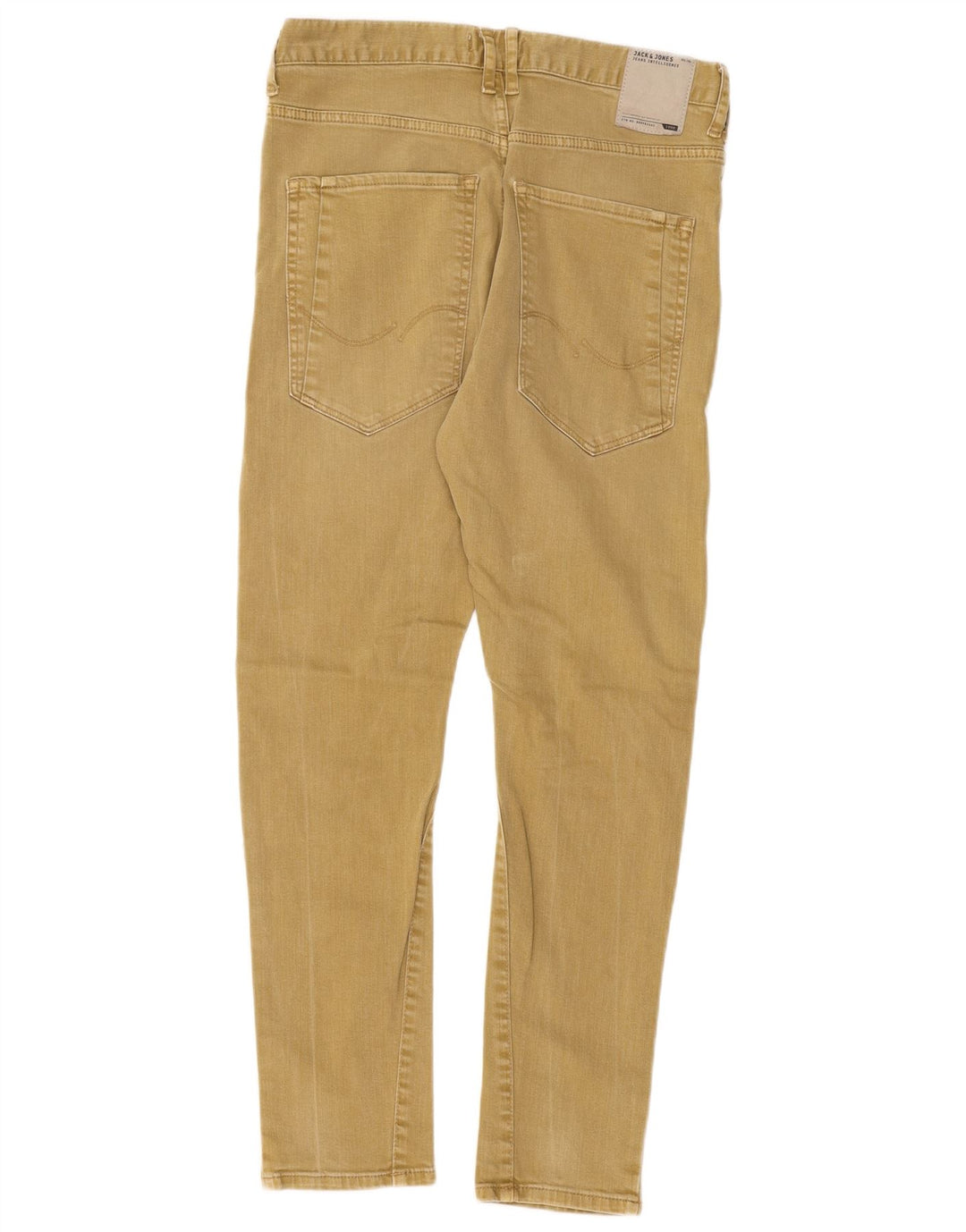 Jack & Jones Mens Slim Jeans W32 L29 Khaki Cotton