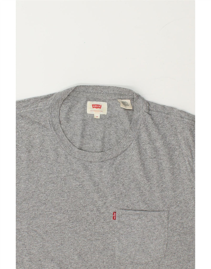LEVI'S Mens T-Shirt Top Medium Grey Cotton Vintage Levi's and Second-Hand Levi's from Messina Hembry 
