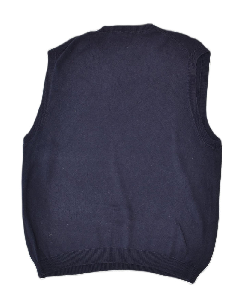 J. CREW Mens Vest Tank Top XL Navy Blue Cotton | Vintage | Thrift | Second-Hand | Used Clothing | Messina Hembry 