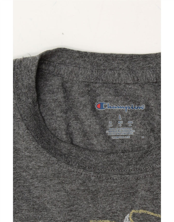 CHAMPION Mens Purdue Graphic T-Shirt Top Large Grey Vintage Champion and Second-Hand Champion from Messina Hembry 