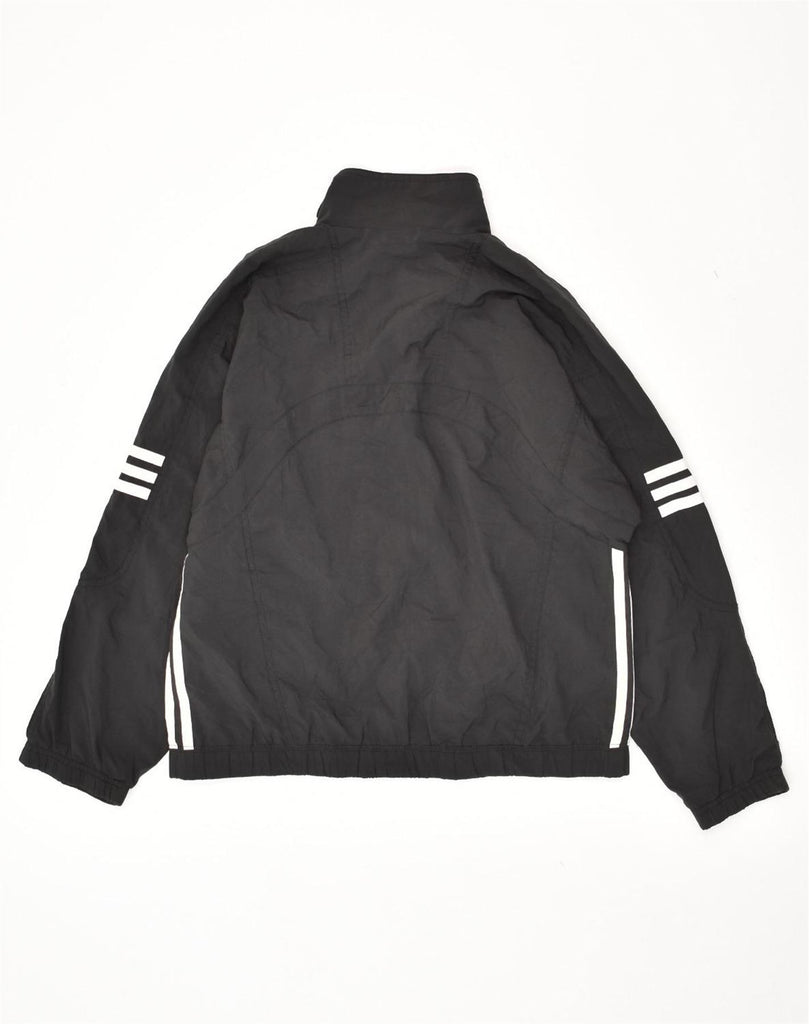 ADIDAS Boys Tracksuit Top Jacket 11-12 Years Black Polyester | Vintage Adidas | Thrift | Second-Hand Adidas | Used Clothing | Messina Hembry 