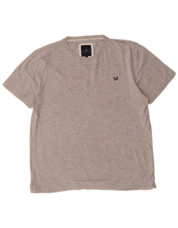 Crew Clothing Mens T-Shirt Top Large Grey Cotton