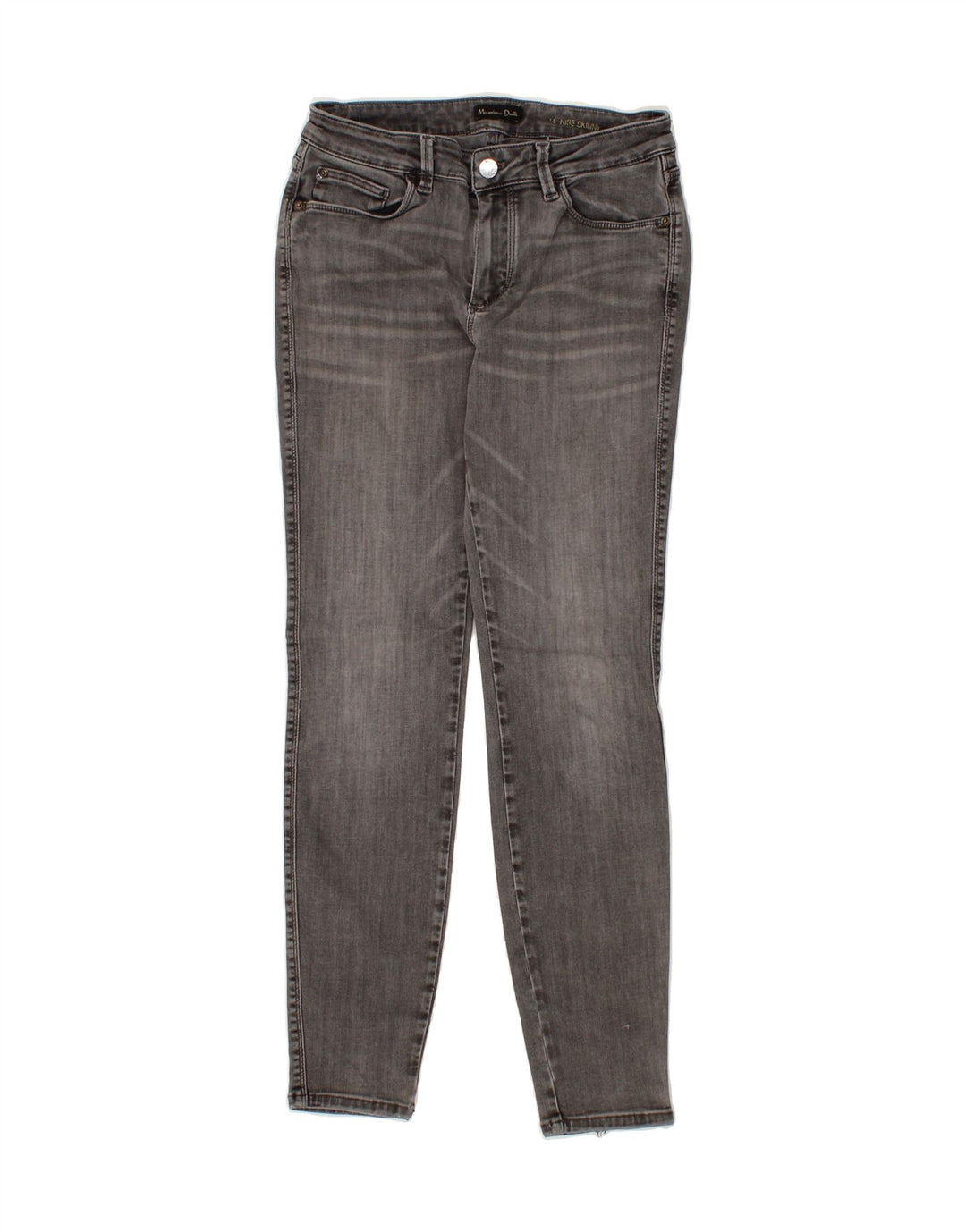 MASSIMO DUTTI Womens High Rise Skinny Jeans W28 L29 Grey Vintage Massimo Dutti and Second-Hand Massimo Dutti from Messina Hembry 