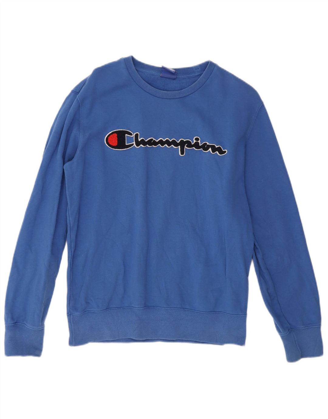 Champion Mens Graphic Sweatshirt Jumper Medium Blue