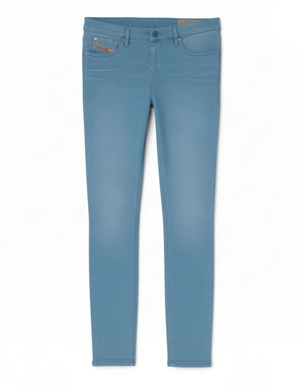 Diesel Womens Skinzee Skinny Jeans W28 L30 Blue Cotton