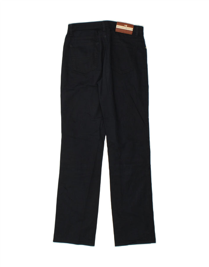 TRUSSARDI Womens Straight Jeans W27 L30 Navy Blue Cotton Vintage Trussardi and Second-Hand Trussardi from Messina Hembry 