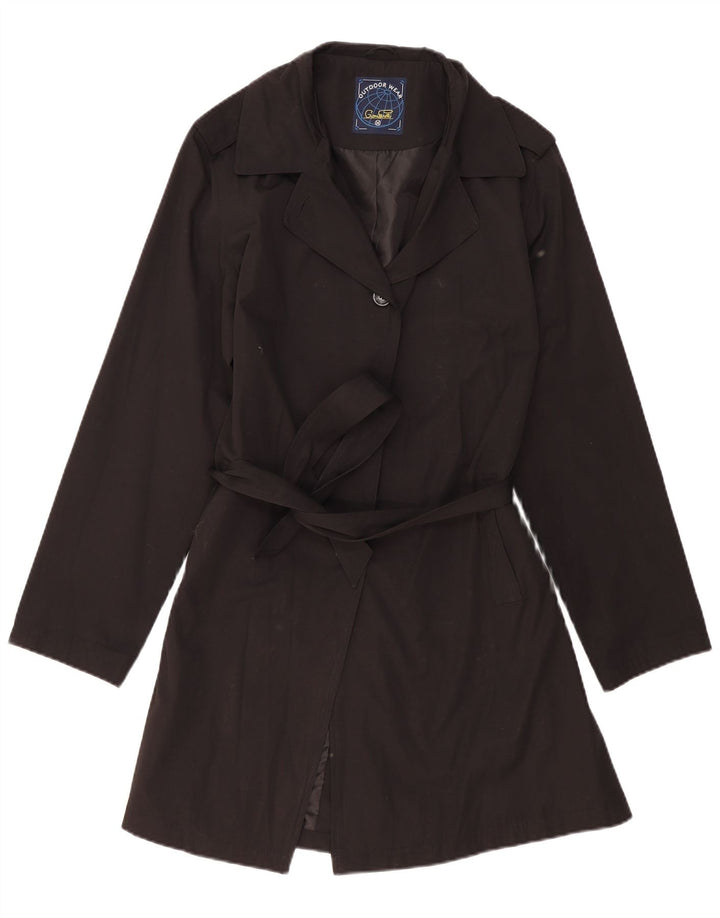 Gioni Feroti Womens Trench Coat UK 14 Medium Black
