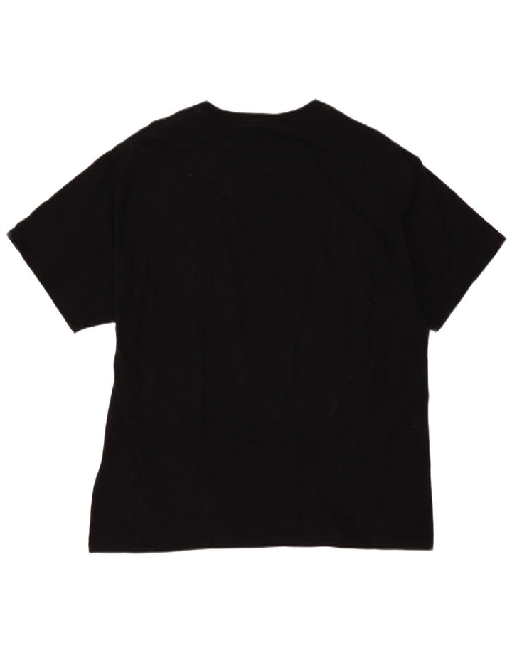Champion Mens Graphic T-Shirt Top XL Black