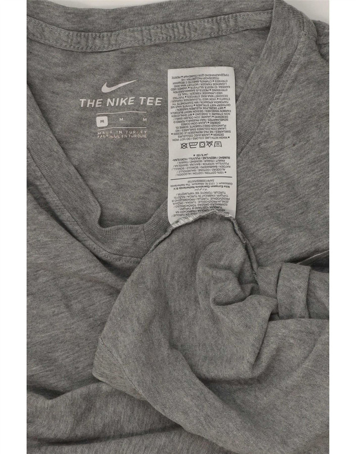 Nike Mens T-Shirt Top Medium Grey Flecked Cotton