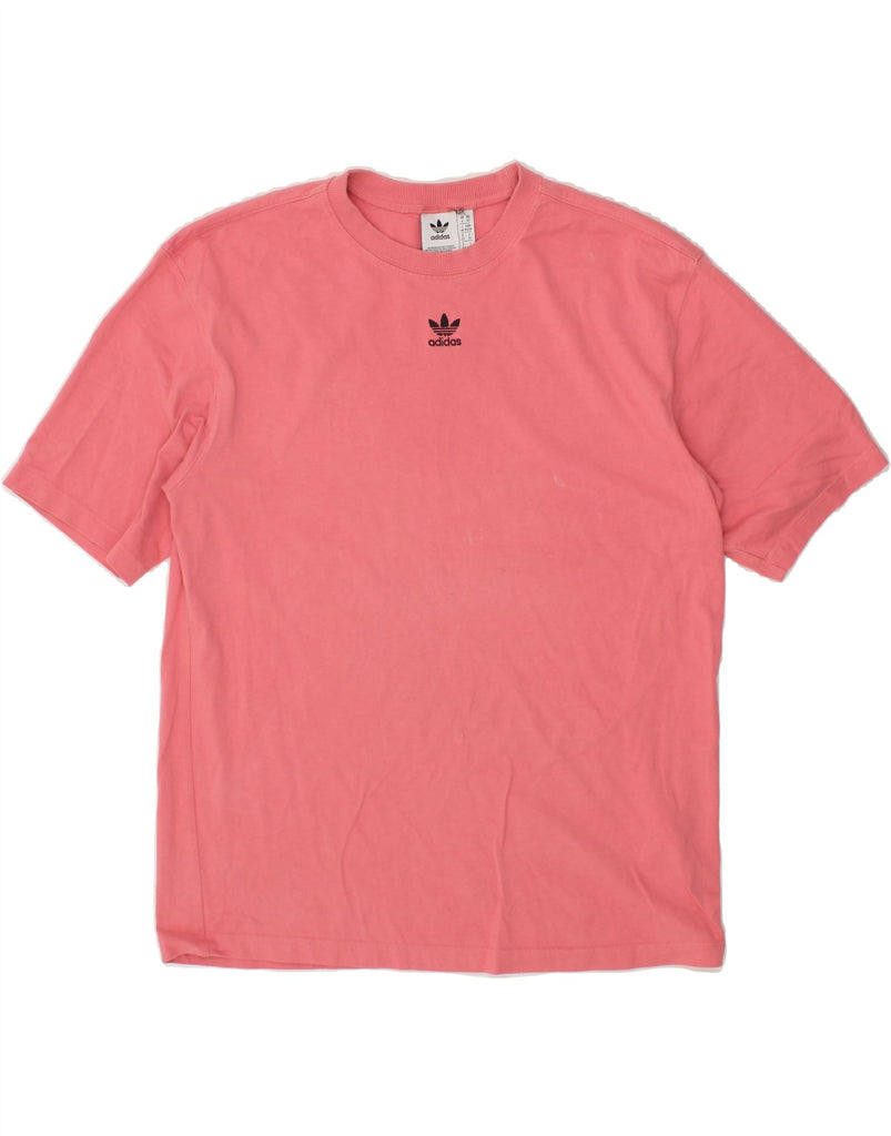 ADIDAS Womens T-Shirt Top UK 6 XS Pink Cotton Vintage Adidas and Second-Hand Adidas from Messina Hembry 