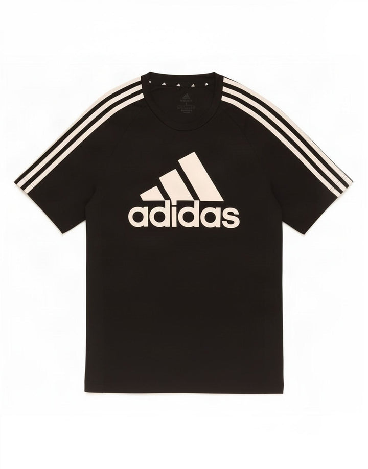 Adidas Mens Aeroready Graphic T-Shirt Top Small Black Polyester