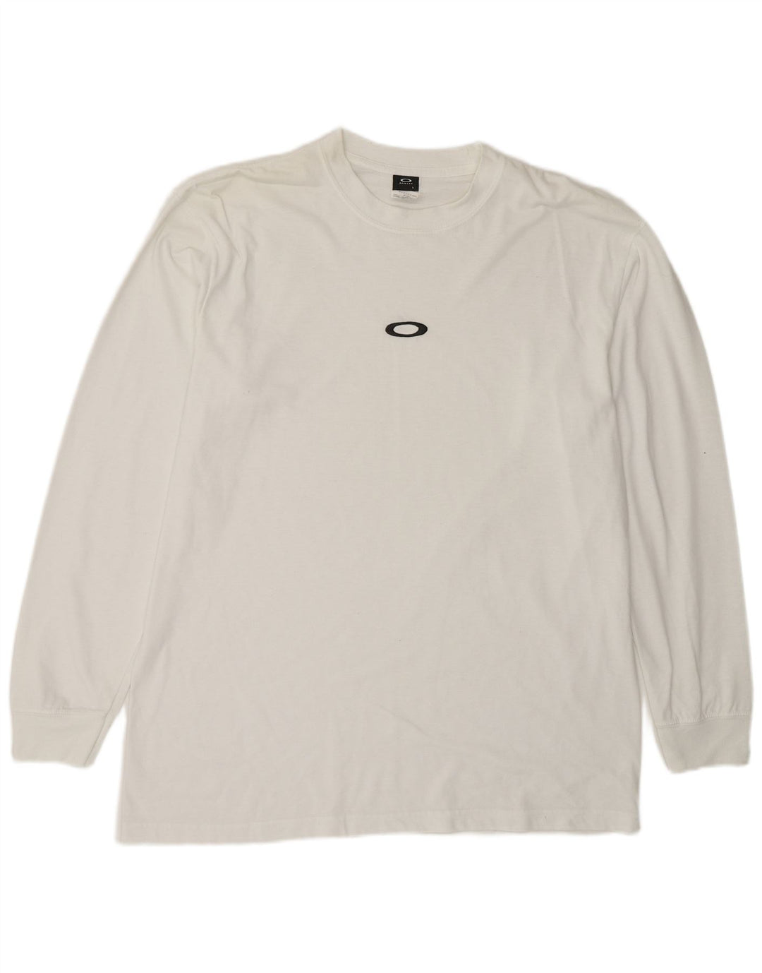 Oakley Mens Top Long Sleeve Large White Polyester