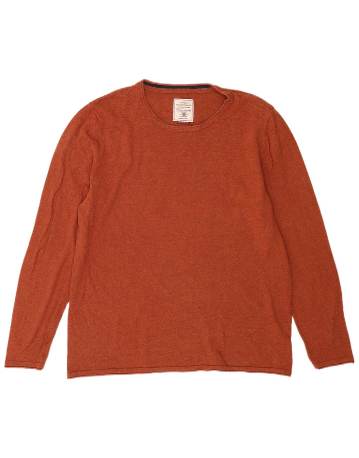 Fat Face Mens Top Long Sleeve XL Brown Cotton