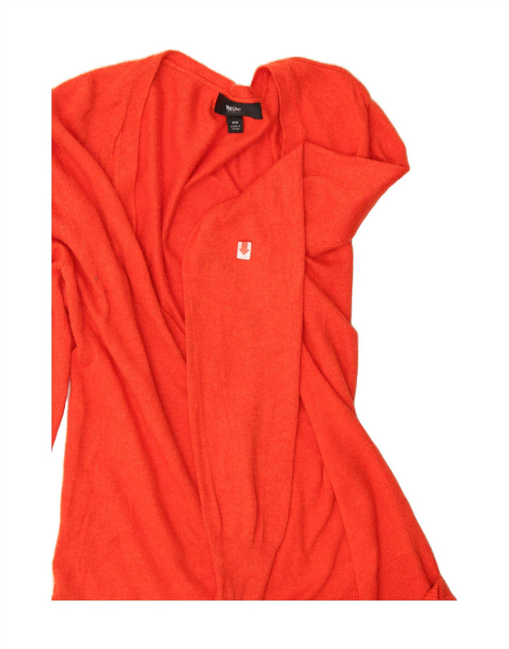 MOSSIMO Womens Cardigan Sweater UK 14 Medium Red Nylon Vintage Mossimo and Second-Hand Mossimo from Messina Hembry 