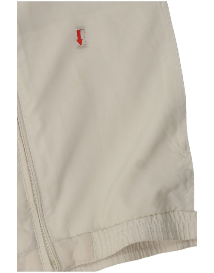 Adidas Boys Tracksuit Top Jacket 11-12 Years White Colourblock Polyester