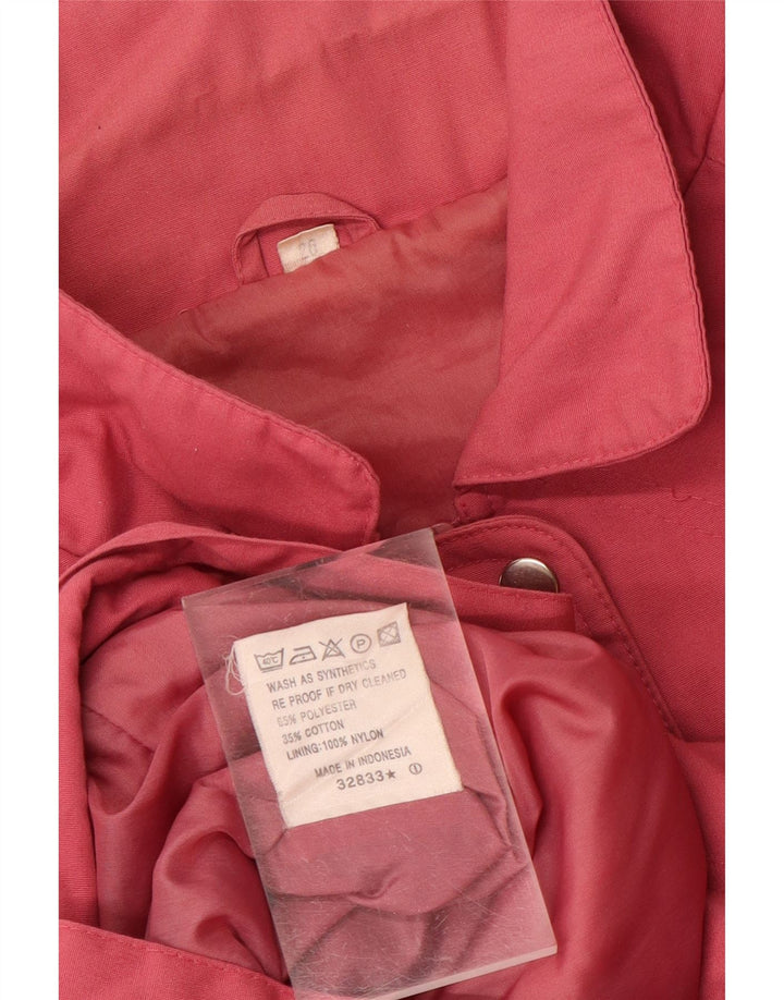 VINTAGE Womens Quilted Jacket UK 22 3XL Pink Polyester