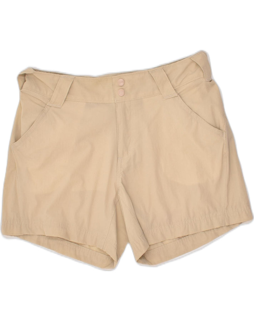 COLUMBIA Womens Hot Pants US 8 Medium W30 Beige Nylon | Vintage Columbia | Thrift | Second-Hand Columbia | Used Clothing | Messina Hembry 