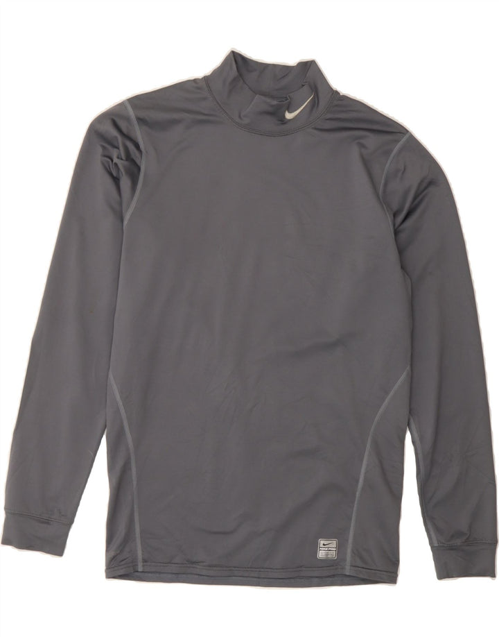 NIKE Mens Top Long Sleeve Large Grey Polyester Vintage Nike and Second-Hand Nike from Messina Hembry 