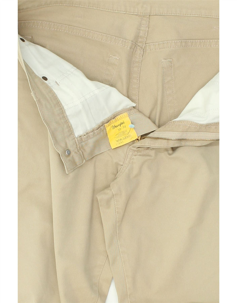 WRANGLER Mens Texas Straight Chino Trousers W38 L34 Beige Cotton Vintage Wrangler and Second-Hand Wrangler from Messina Hembry 