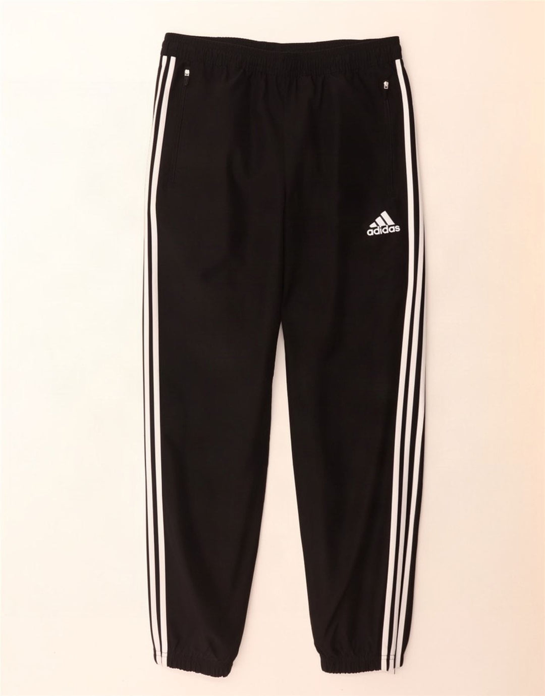 Adidas Mens Tracksuit Trousers Joggers Large Black Polyester