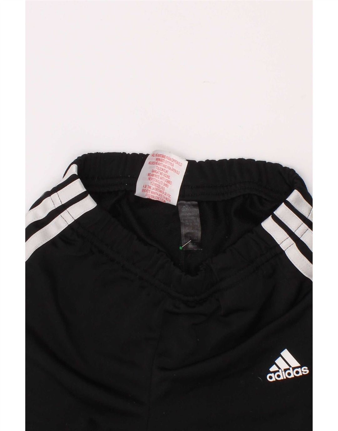 Adidas Boys Tracksuit Trousers Joggers 4-5 Years Black Polyester