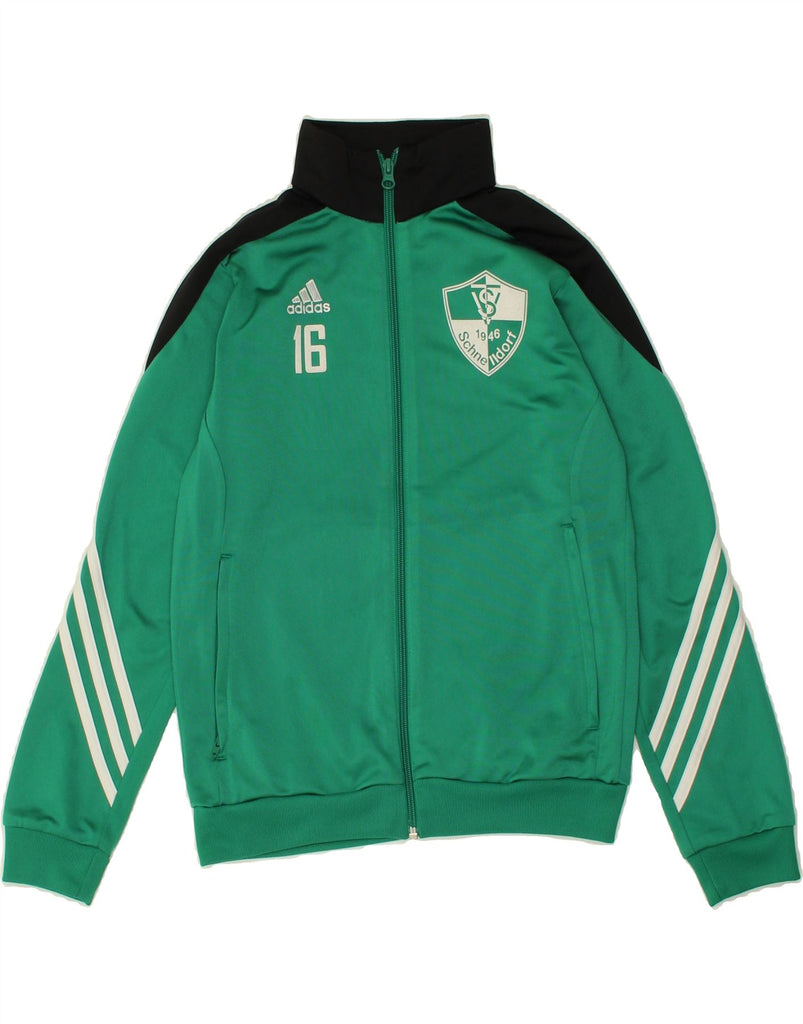 ADIDAS Boys Graphic Tracksuit Top Jacket 11-12 Years Large Green | Vintage Adidas | Thrift | Second-Hand Adidas | Used Clothing | Messina Hembry 