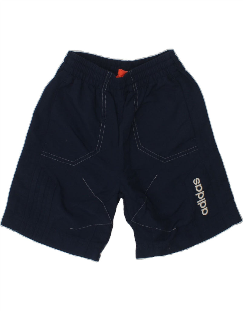 ADIDAS Baby Boys Graphic Sport Shorts 18-24 Months Navy Blue Polyamide | Vintage Adidas | Thrift | Second-Hand Adidas | Used Clothing | Messina Hembry 