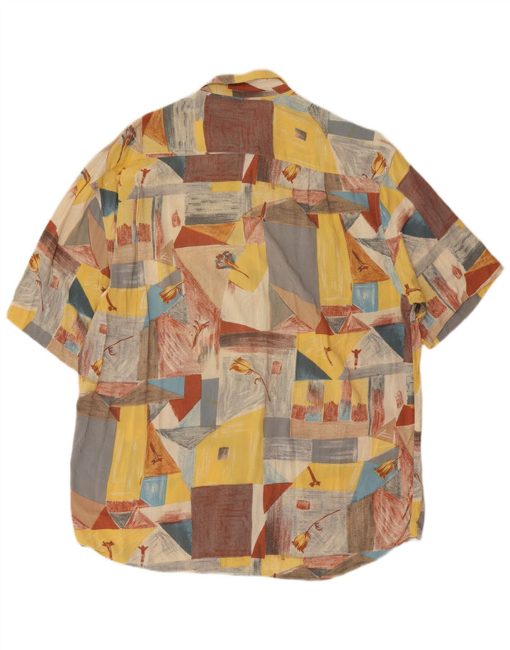 Rodrigo Mens Short Sleeve Shirt Size 16 41 Large Multicoloured Geometric