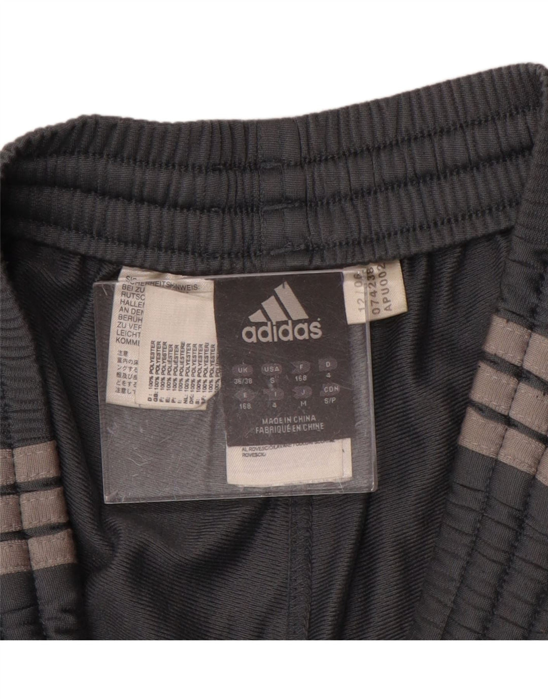 ADIDAS Mens Tracksuit Trousers UK 36/38 Small  Grey Colourblock Polyester