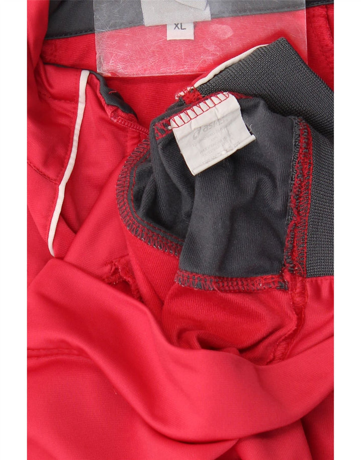 Asics Womens Tracksuit Top Jacket UK 18 XL Pink Colourblock Polyester