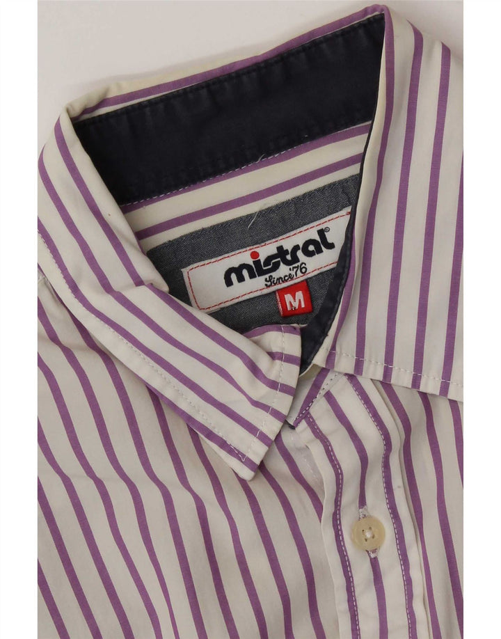 Mistral Mens Shirt Medium White Striped