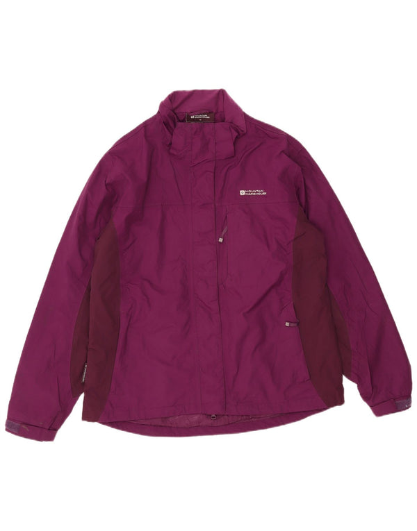 Mountain Warehouse Womens Rain Jacket UK 16 Large Purple Colourblock Nylon