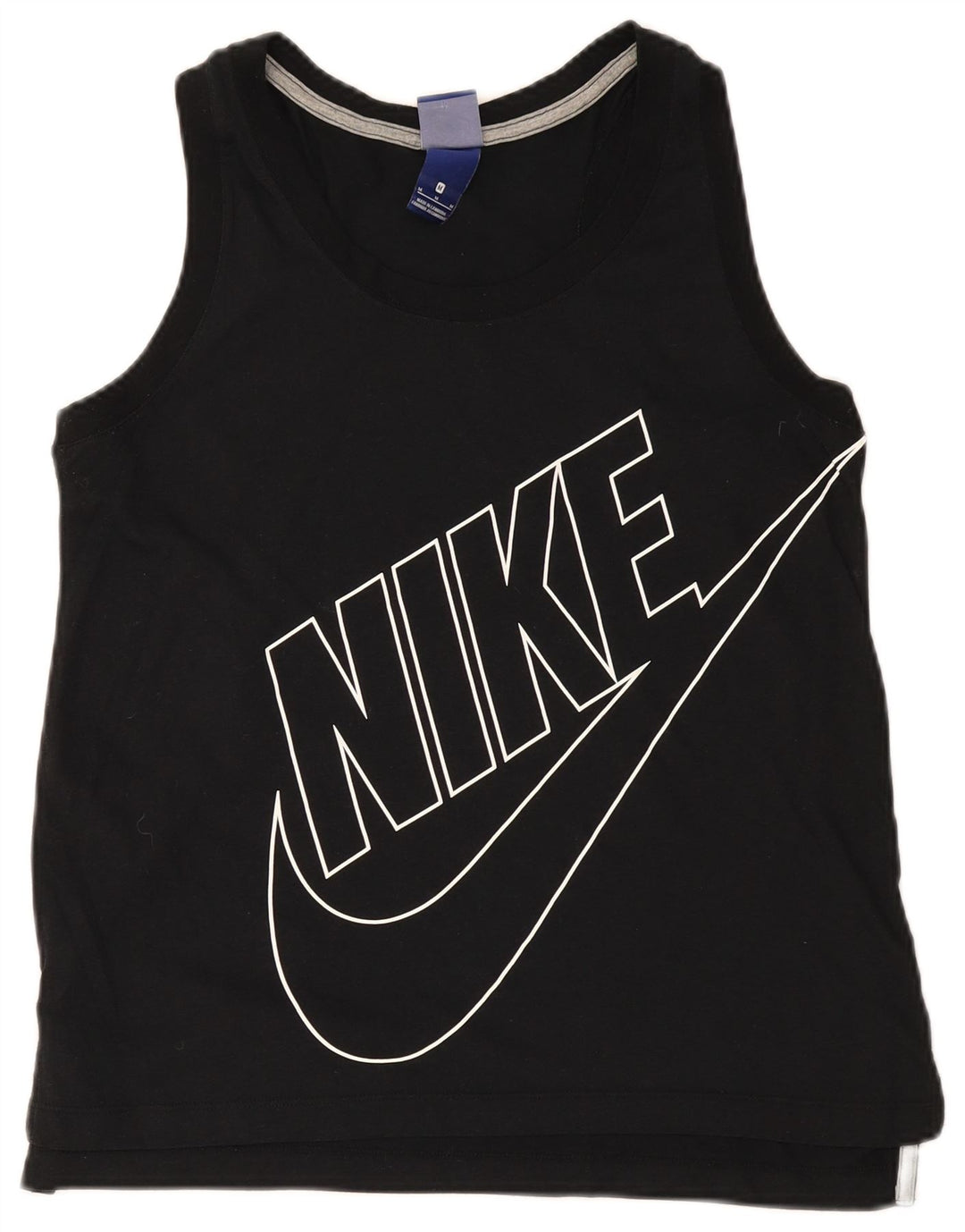 Nike Womens Graphic Vest Top UK 14 Medium Black