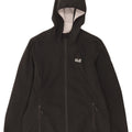 Jack Wolfskin Womens Hooded Windbreaker Jacket UK 14/16 Large Black