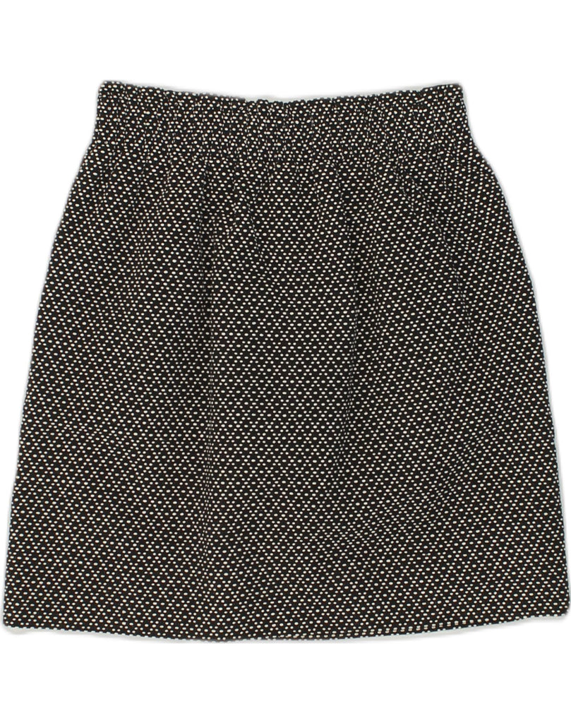 J. CREW Womens Mini Skirt US 2 XS W25  Black Geometric Cotton | Vintage J. Crew | Thrift | Second-Hand J. Crew | Used Clothing | Messina Hembry 