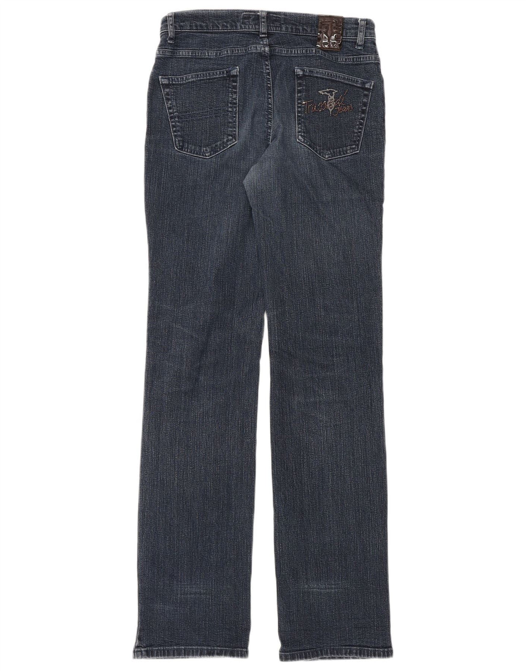 Trussardi Womens Straight Jeans W28 L35 Navy Blue Cotton