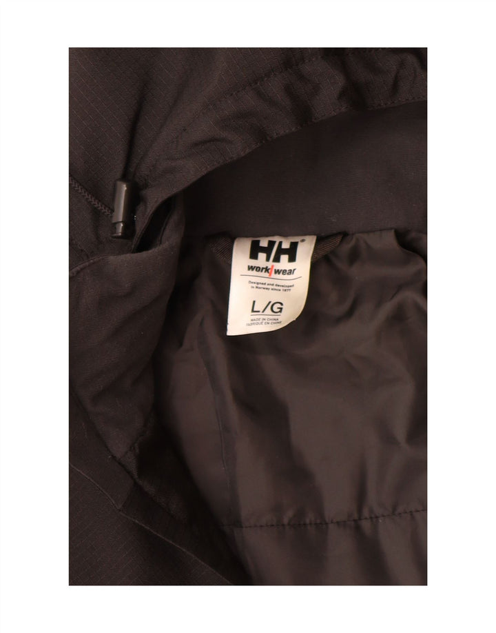 Helly Hansen Mens Graphic Windbreaker Jacket UK 40 Large Brown Colourblock