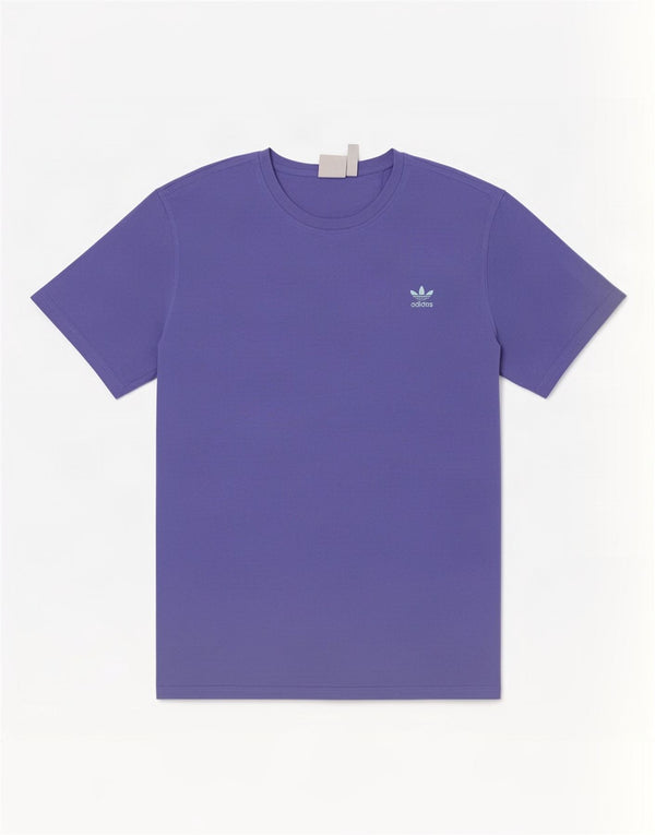 Adidas Mens T-Shirt Top 2XL Purple Cotton