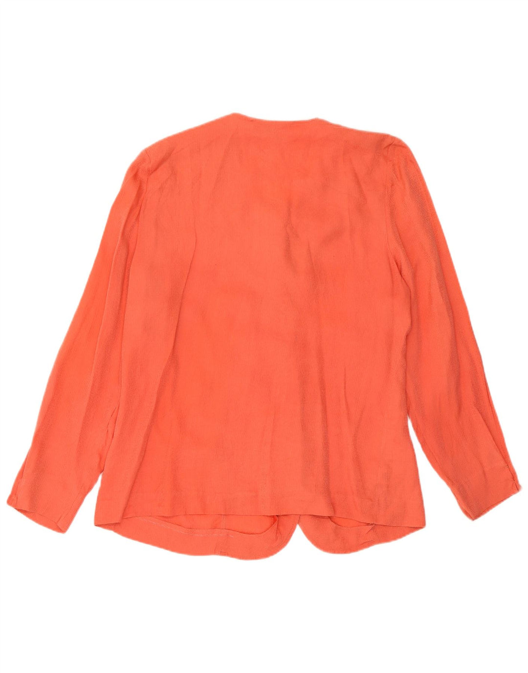 Domina Womens 5 Button Blazer Jacket IT 48 XL Orange Silk