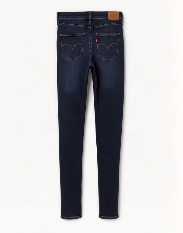 Levi's Womens 721 High Rise Skinny Jeans W31 L30 Navy Blue Cotton