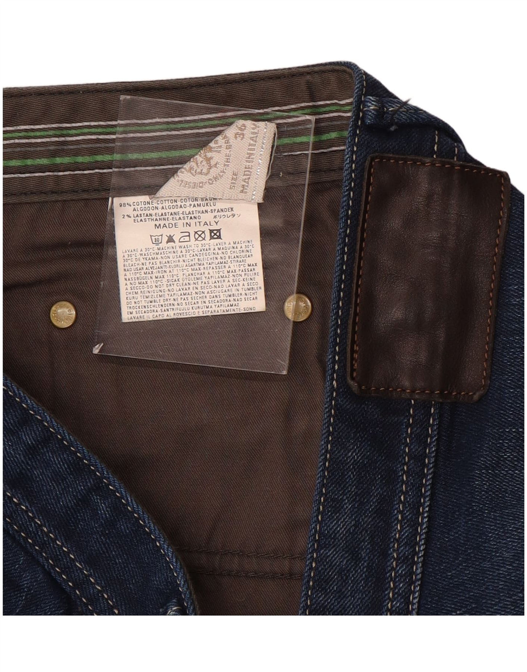 Diesel Mens Slim Jeans W36 L31 Blue Cotton