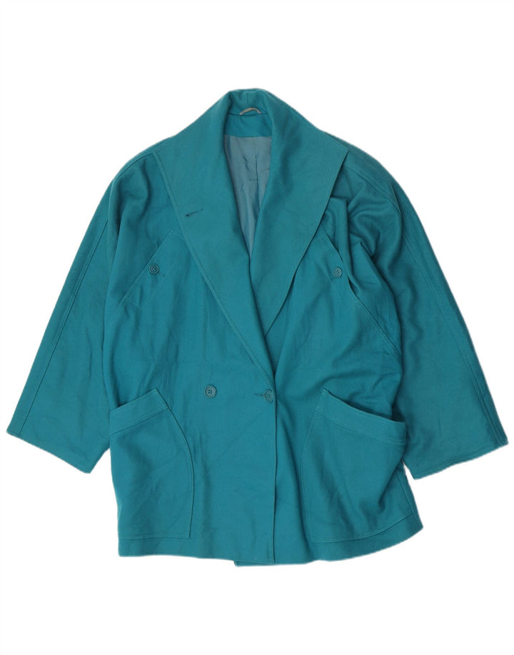 Marella Womens 2 Button Blazer Jacket UK 10 Small Turquoise Classic