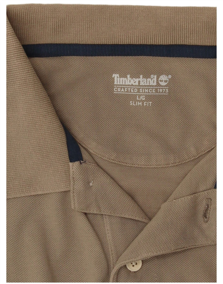 Timberland Mens Slim Fit Polo Shirt Large Grey