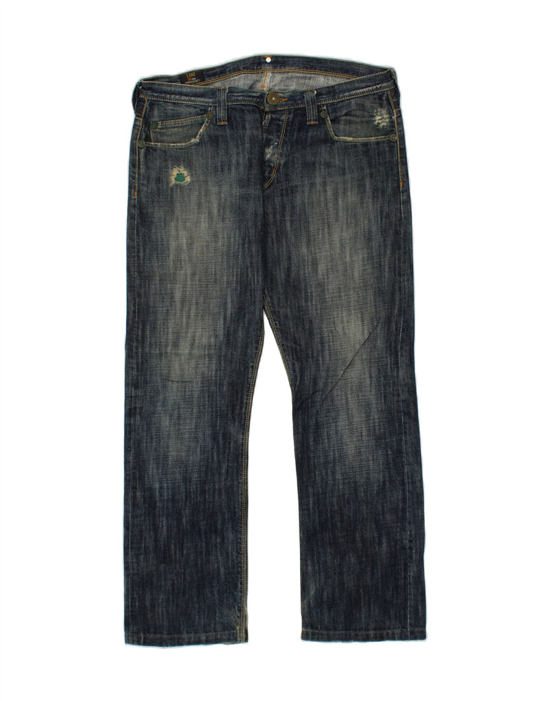 LEE Mens Knox Straight Jeans W38 L31 Blue Cotton | Vintage Lee | Thrift | Second-Hand Lee | Used Clothing | Messina Hembry 