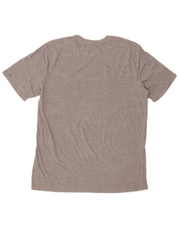 PUMA Mens Graphic T-Shirt Top Large Grey Flecked