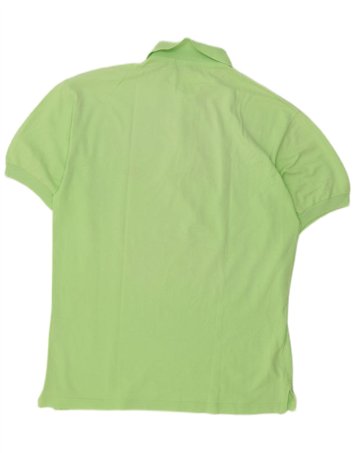Les Copains Mens Polo Shirt IT 52 Large Green Cotton