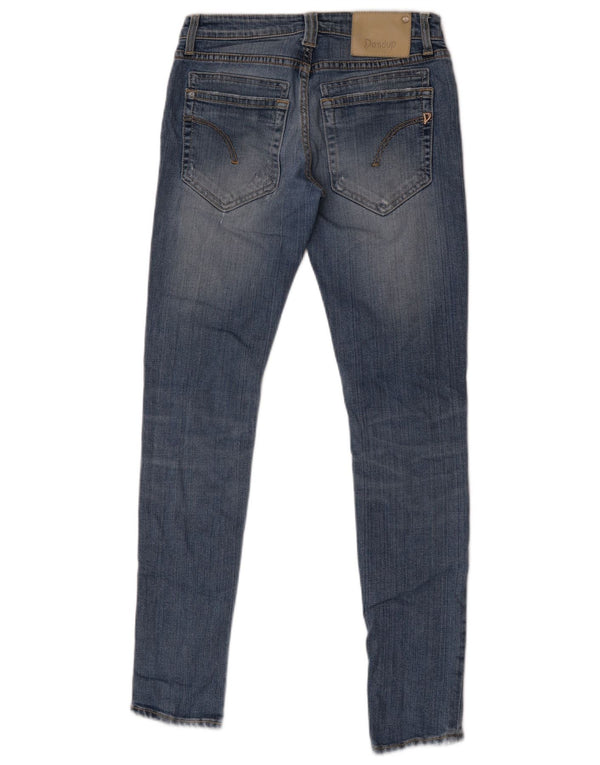 Dondup Womens Skinny Jeans W28 L31 Blue Cotton