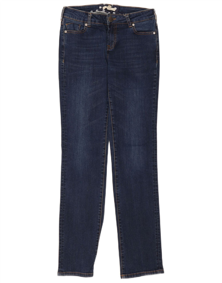 White Stuff Womens Straight Jeans UK 12 Medium W28 L30 Navy Blue Cotton