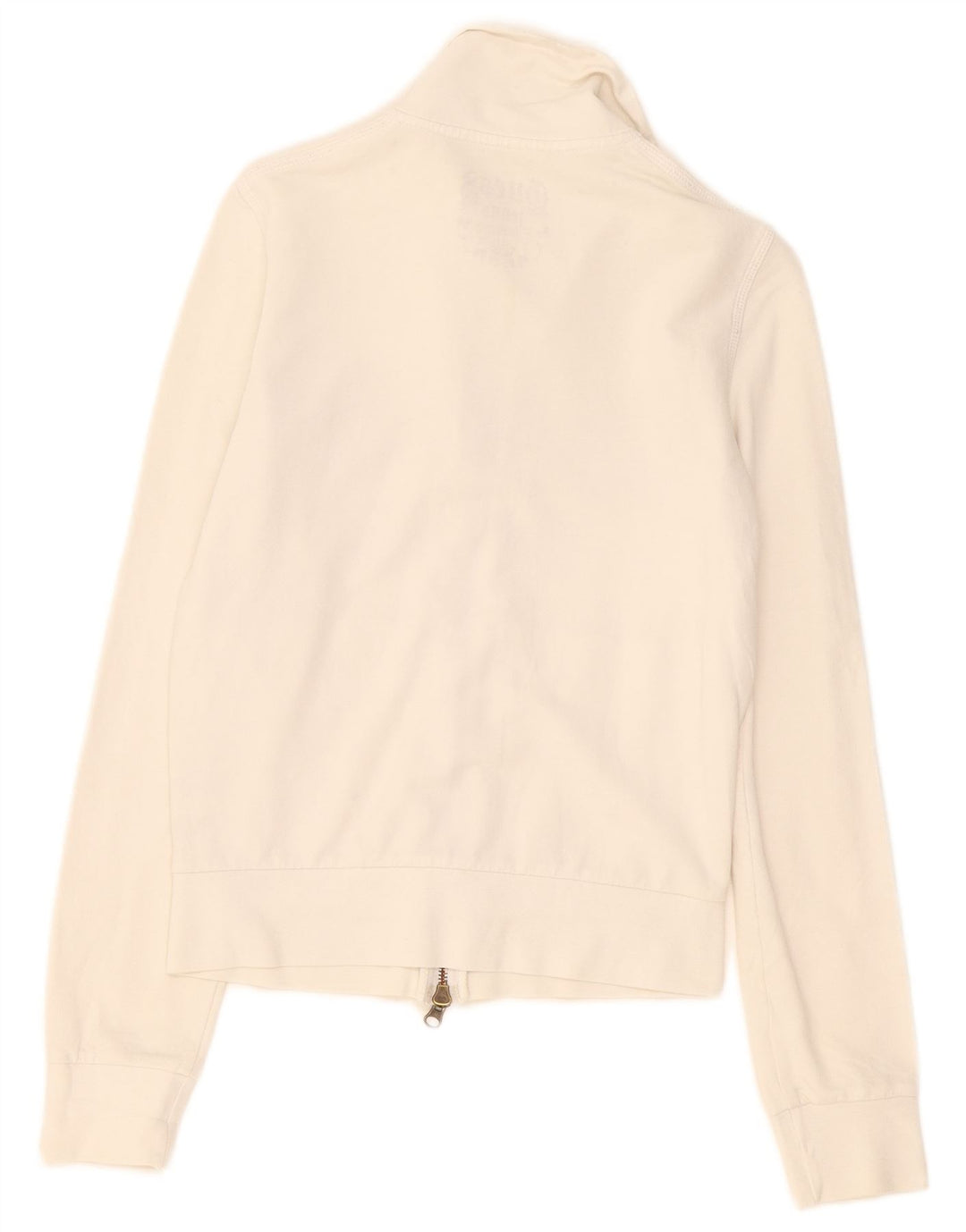 Guess Womens Graphic Tracksuit Top Jacket UK 10 Small White Cotton